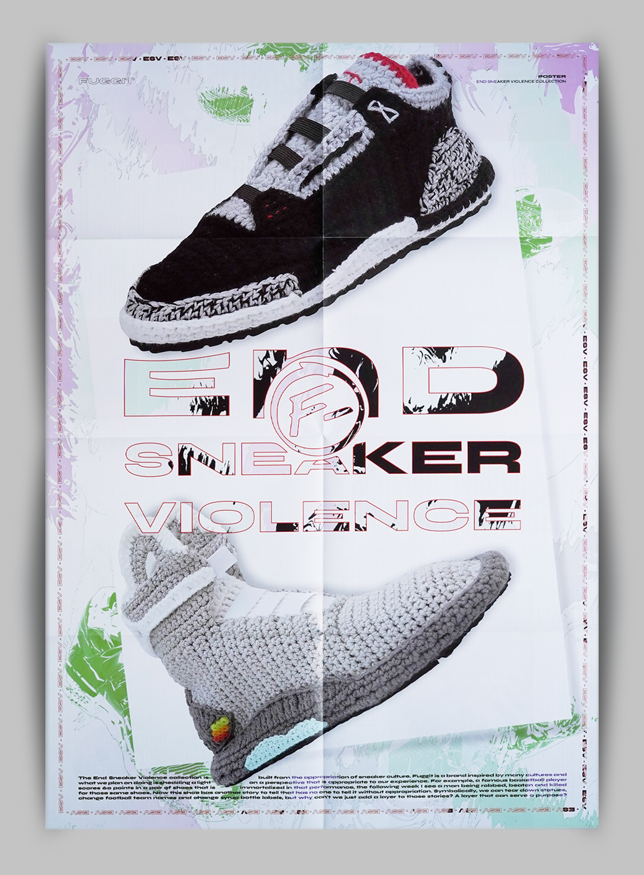 Interior of Important & Stupid posterzine, interview with Estileras