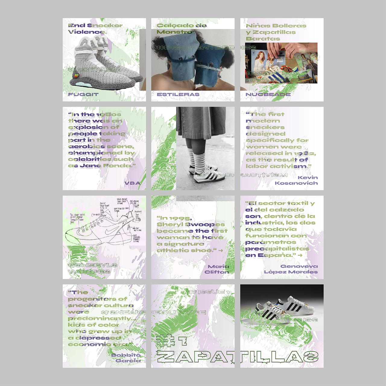 Social media graphics for Important & Stupid instagram account