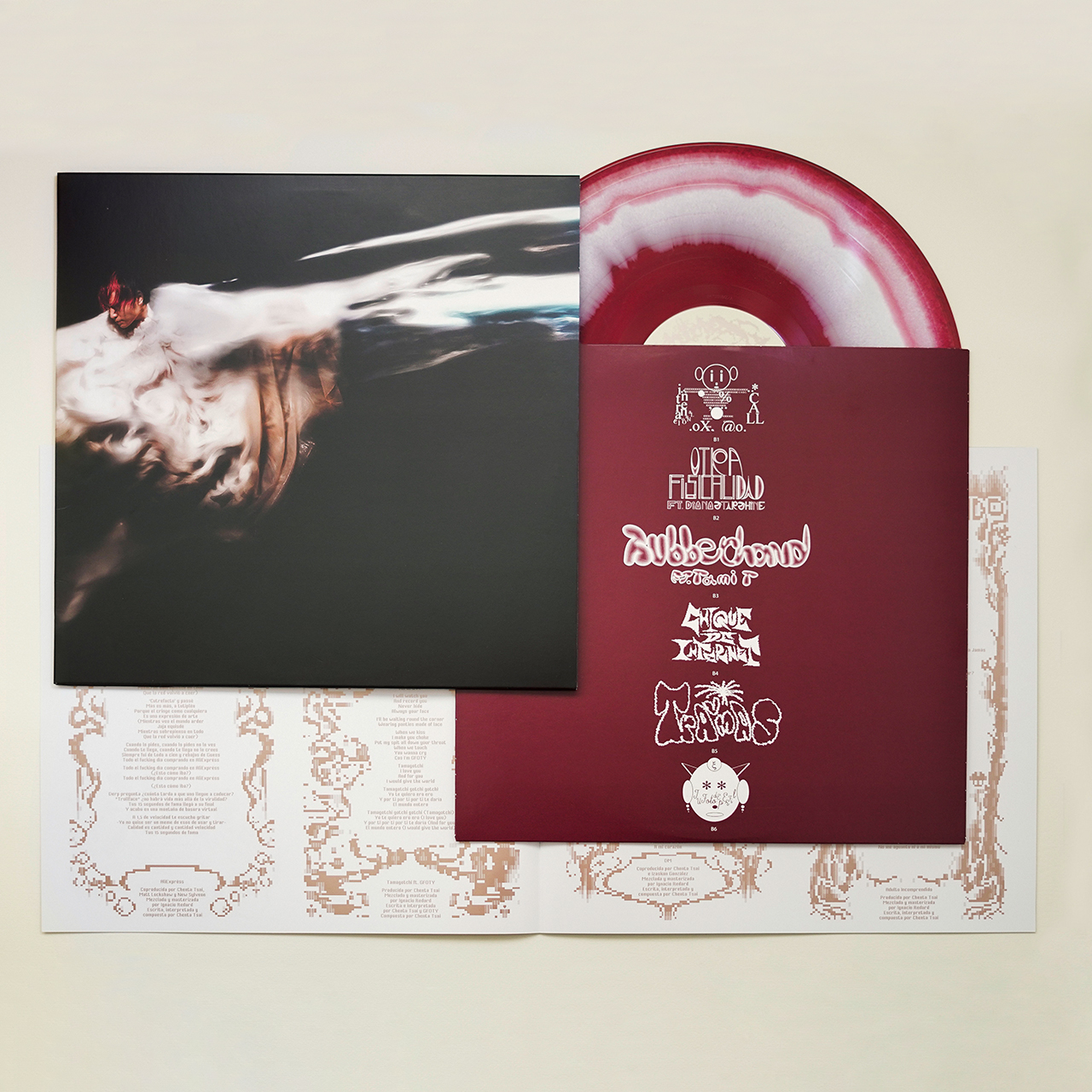 Vinyl design of JÁJÁ ÉQÚÍSDÉ (Distopía Aburrida) by Putochinomaricón