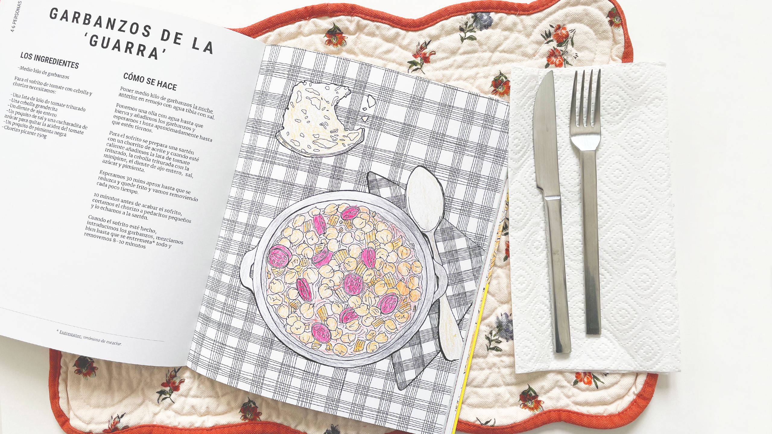 Illustration of the recipe book Carmen Montes' Cooking 1937