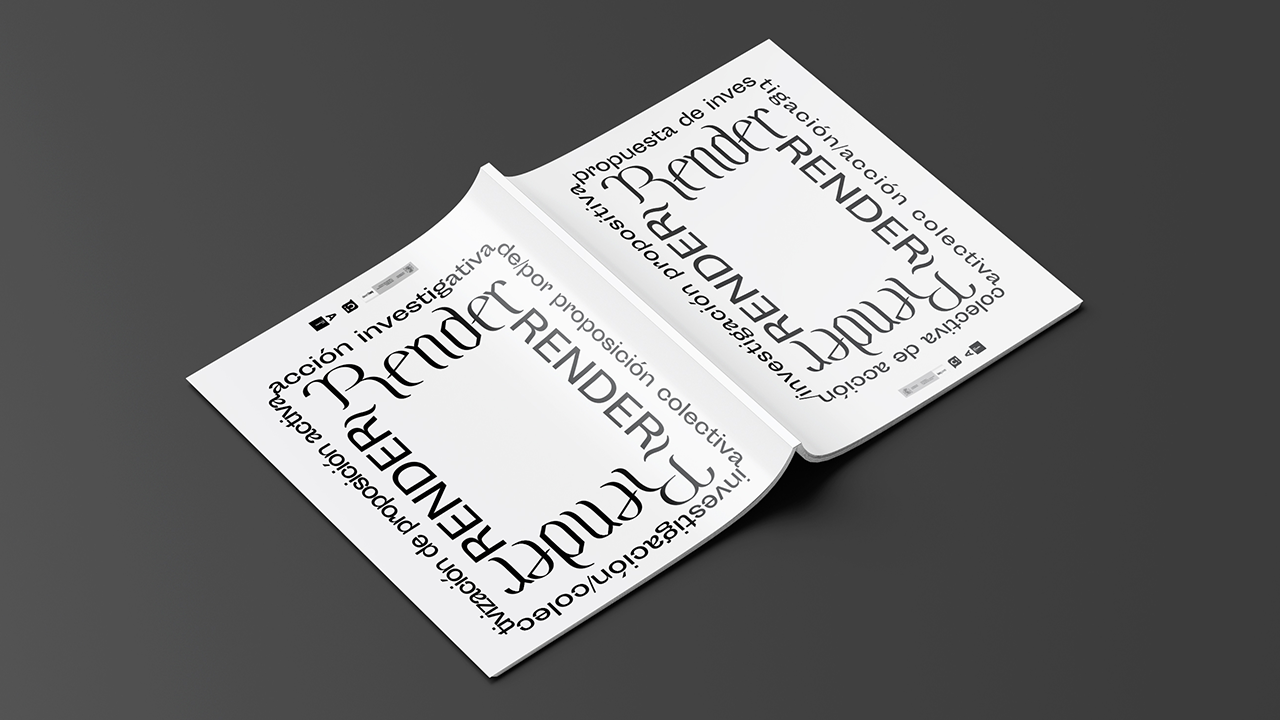 Cover of Render exhibition catalogue