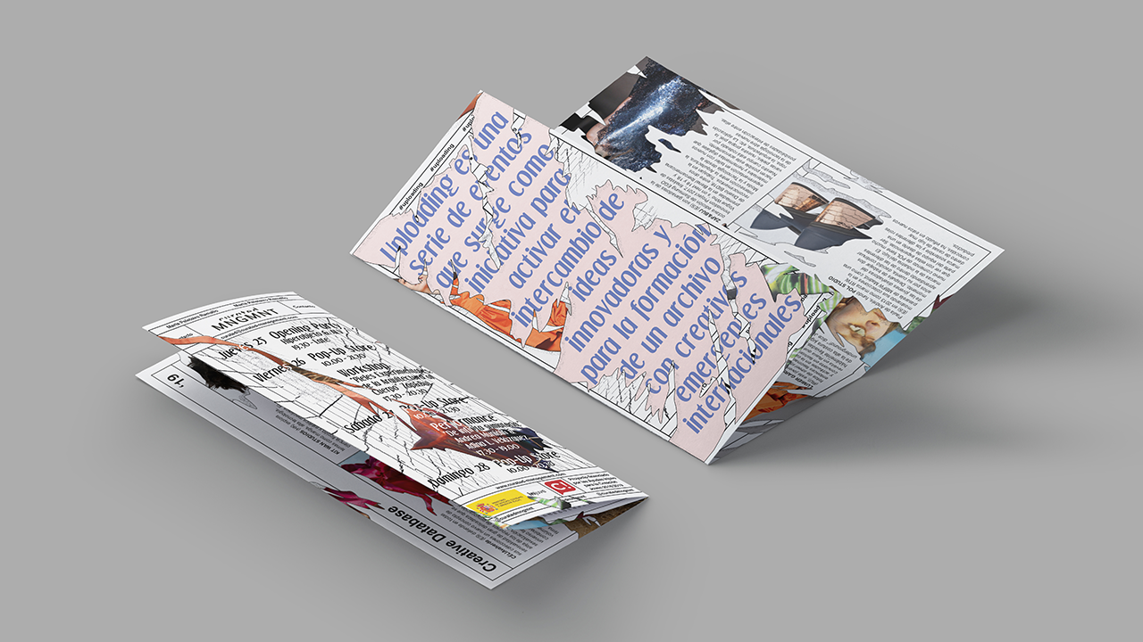 Uploading event leaflet